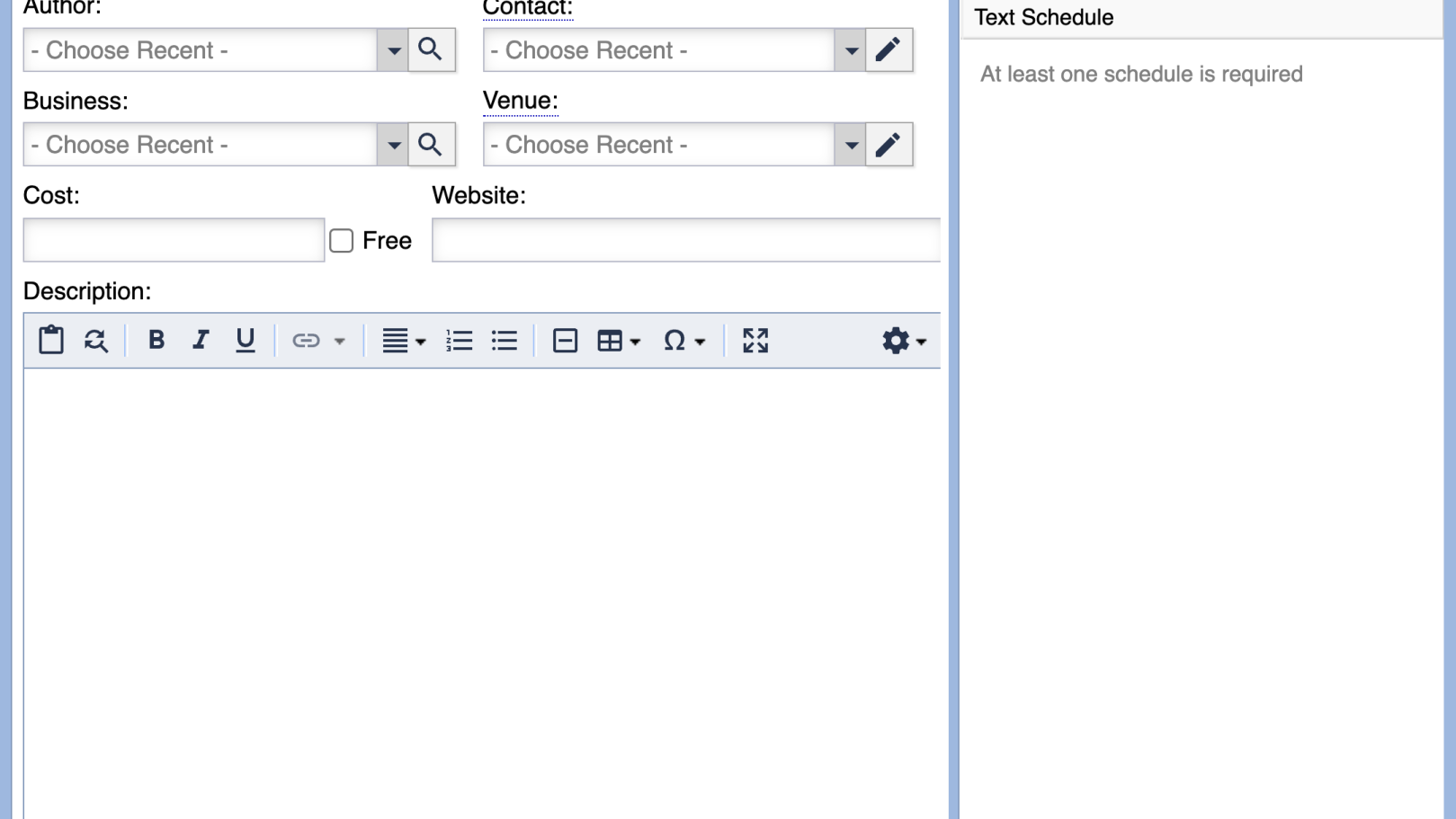 How do I create a Calendar Event asset?